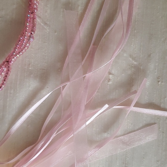 ๐4/$25 Girls Princess Beaded Tiara - Pink Iridescent - Picture 10 of 11